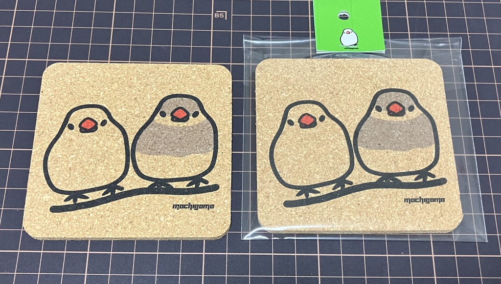文鳥コースター