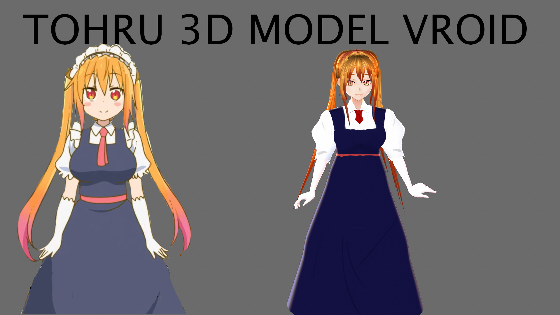 TOHRUテクスチャのVROID  TOHRU TEXTURES IN VROID