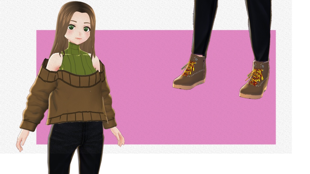 【Vroid用衣装テクスチャ】(Original) clothings set for date 