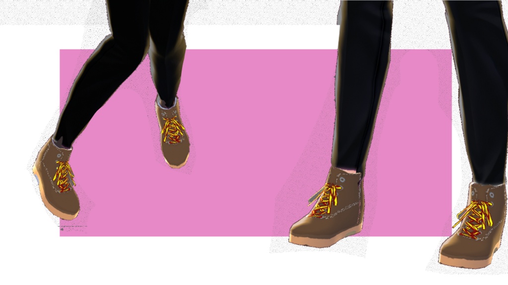 【Vroid用衣装テクスチャ】(Original) texture Shoes 