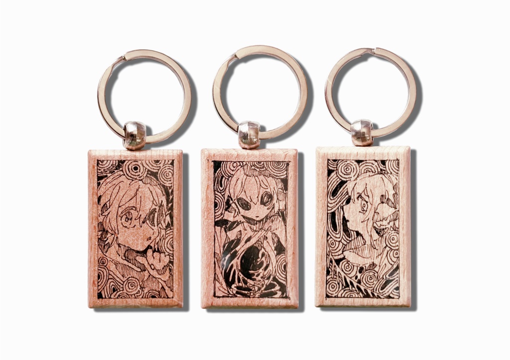 木のストラップ(ランダム)-Wooden strap (random)
