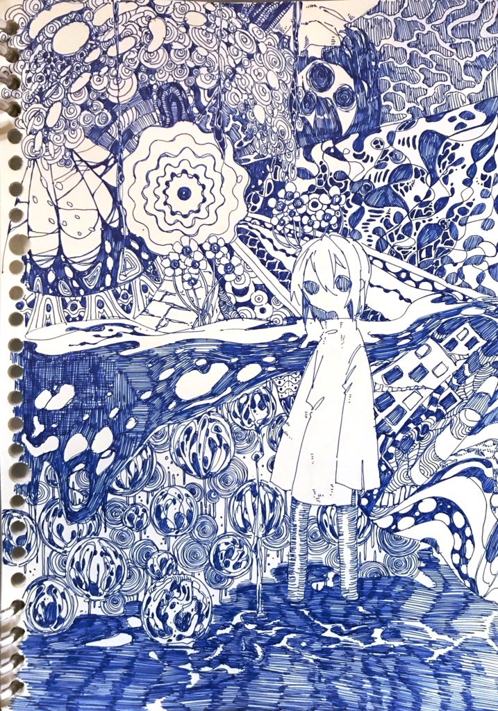 【アナログ】ペン画作品【イラスト】-【Analog】Pen Art【Illustration】