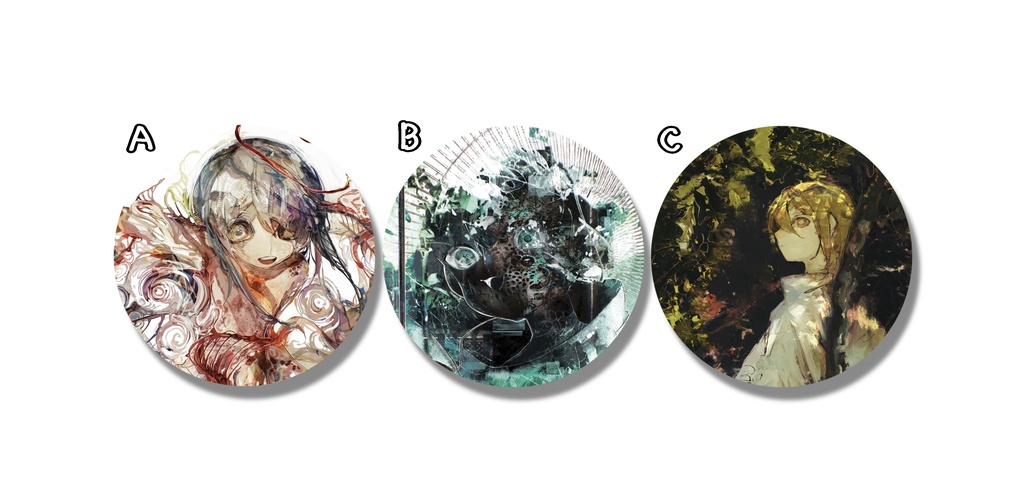 イラスト缶バッジ-Illust badge