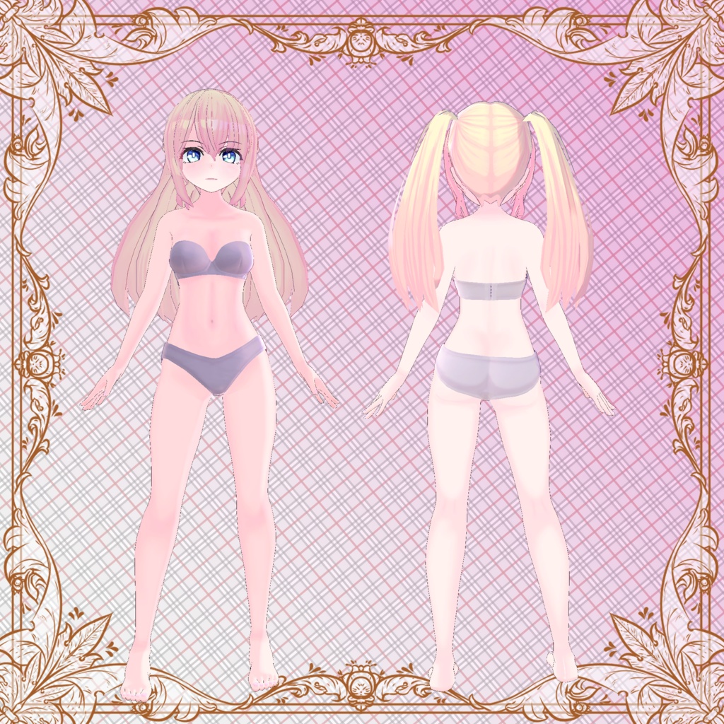 オリジナル3Dモデル<Freesia-フリージア->