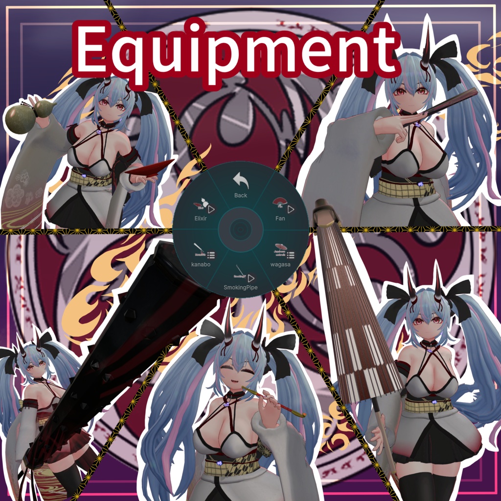 オリジナル3Dモデル「鈴華」