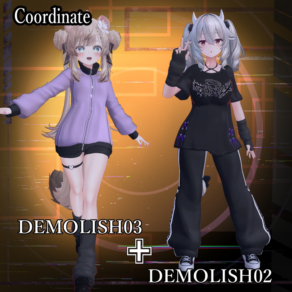 【4アバター対応衣装】DEMOLISH 03