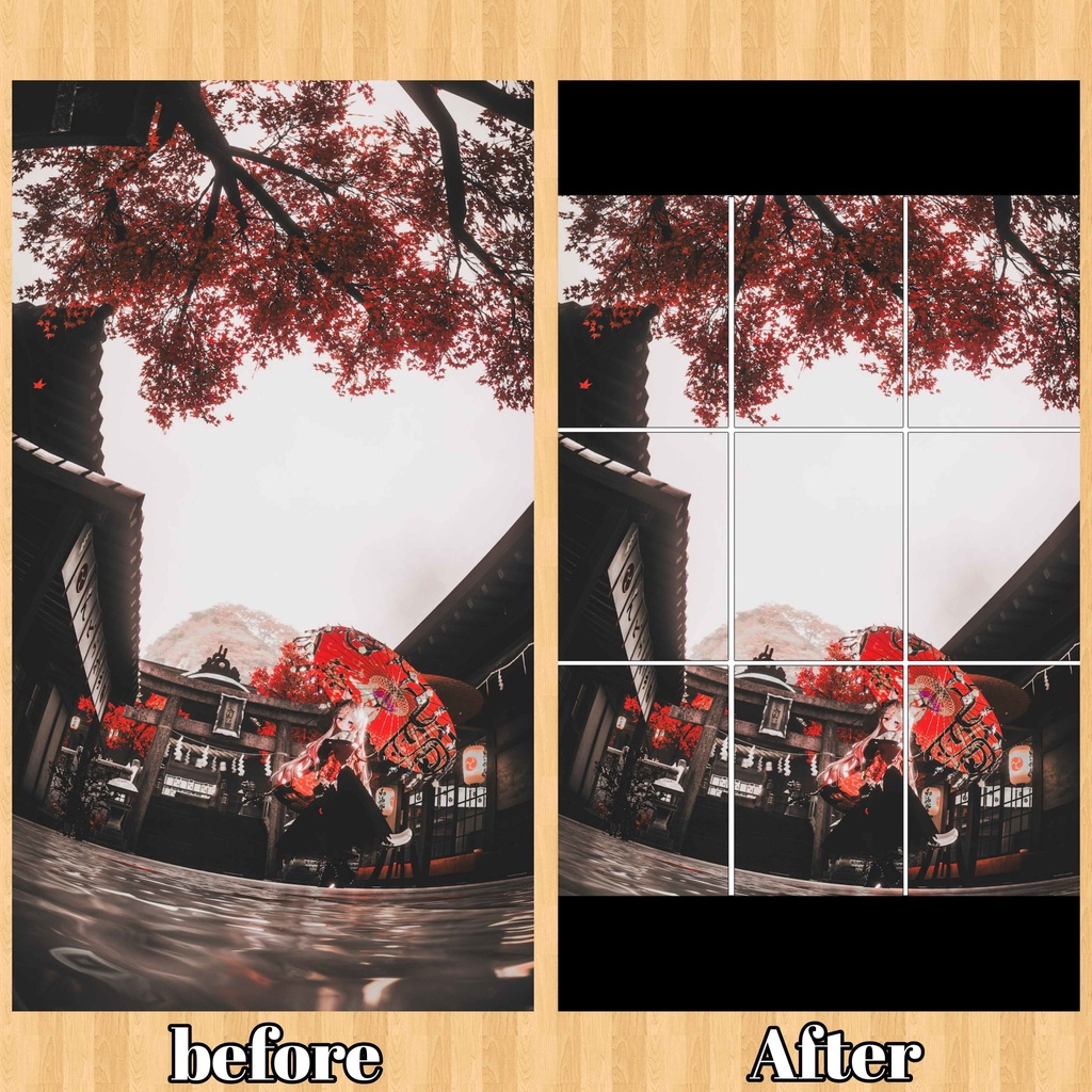 【VirtualLens2】3:4アスペクト比表示グリッドマスク