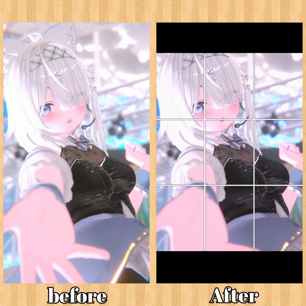 【VirtualLens2】3:4アスペクト比表示グリッドマスク