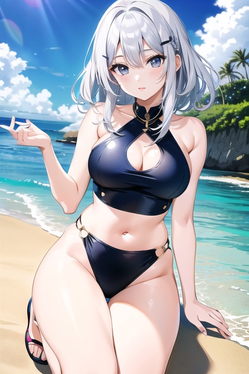 高品質AIアートポスター A4サイズ オリジナル美少女イラスト アニメ調 かわいい GZ0007