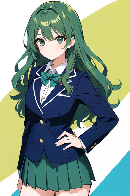 高品質AIアートポスター A4サイズ オリジナル美少女イラスト アニメ調 かわいい GZ0010