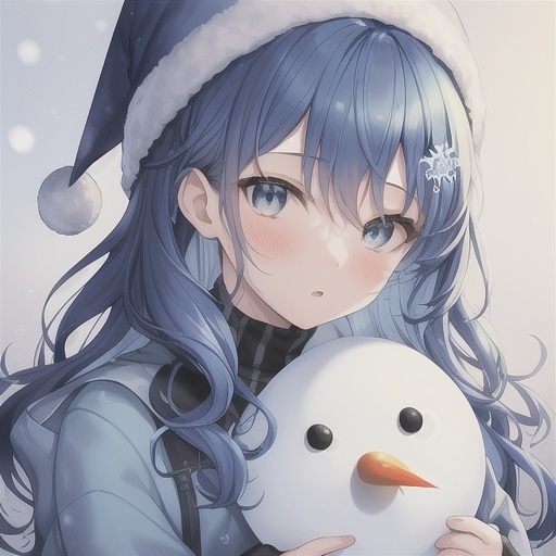 高品質AIアートポスター A4サイズ オリジナル美少女イラスト アニメ調 かわいい GZ0013