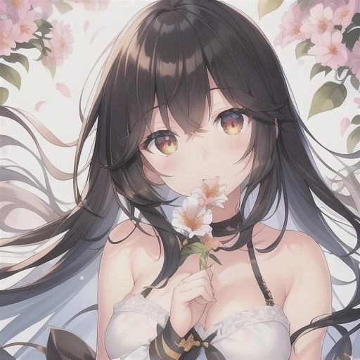 高品質AIアートポスター A4サイズ オリジナル美少女イラスト アニメ調 かわいい GZ0019 桜 美乳 美少女 清楚