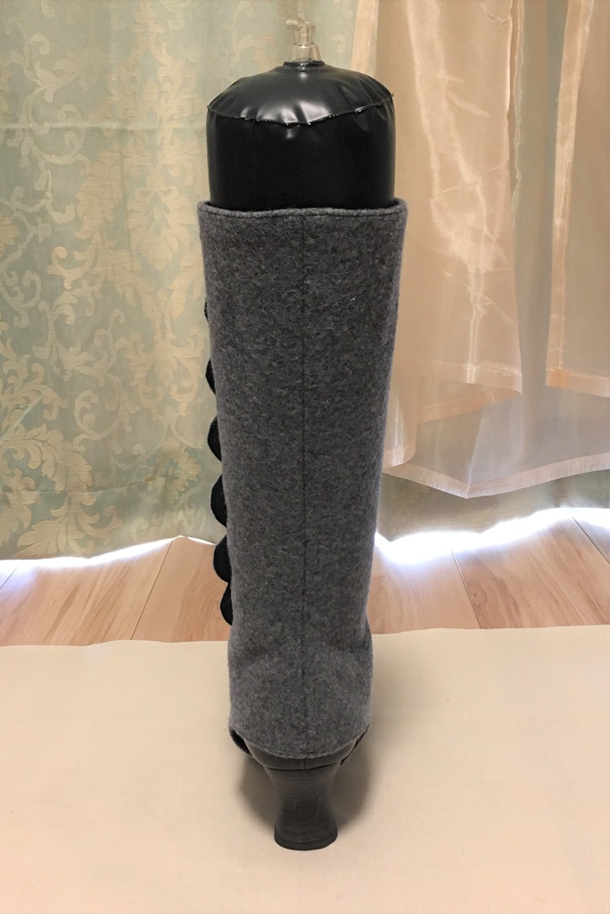 【受注生産 Build-to-order】スカラップボタンブーツスパッツ scalloped button boots spats