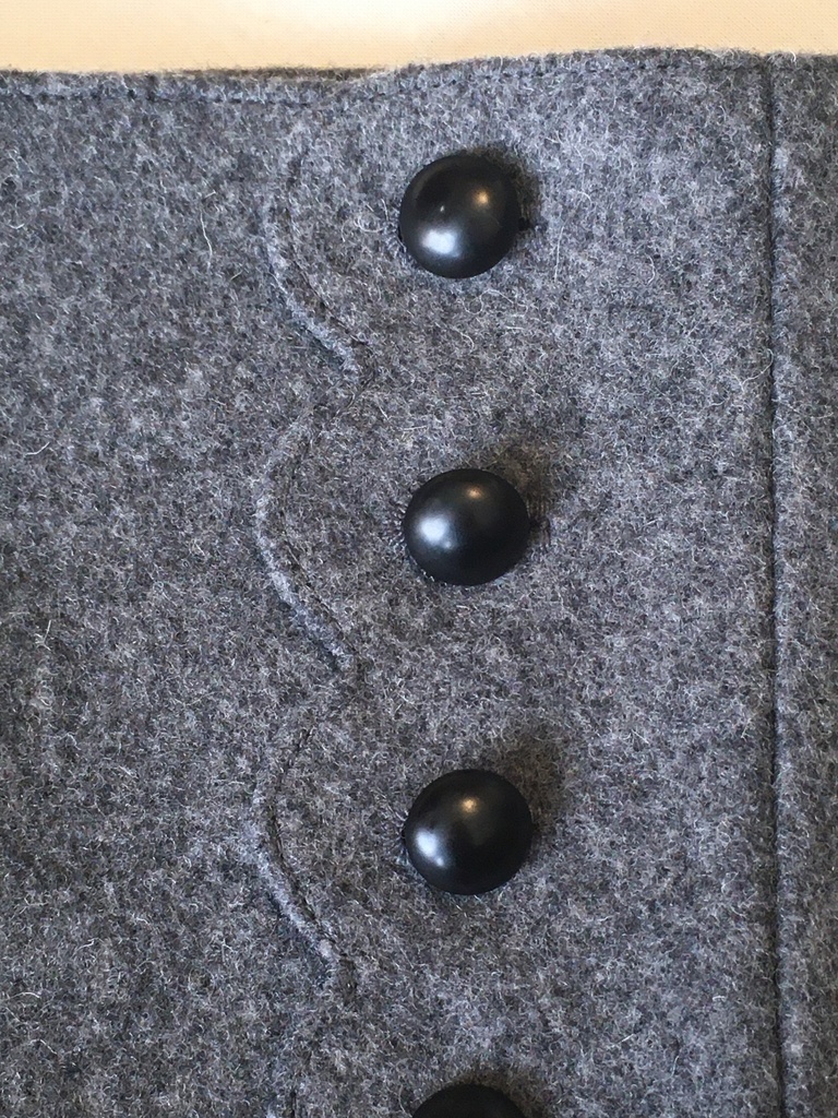 【受注生産 Build-to-order】スカラップボタンブーツスパッツ scalloped button boots spats