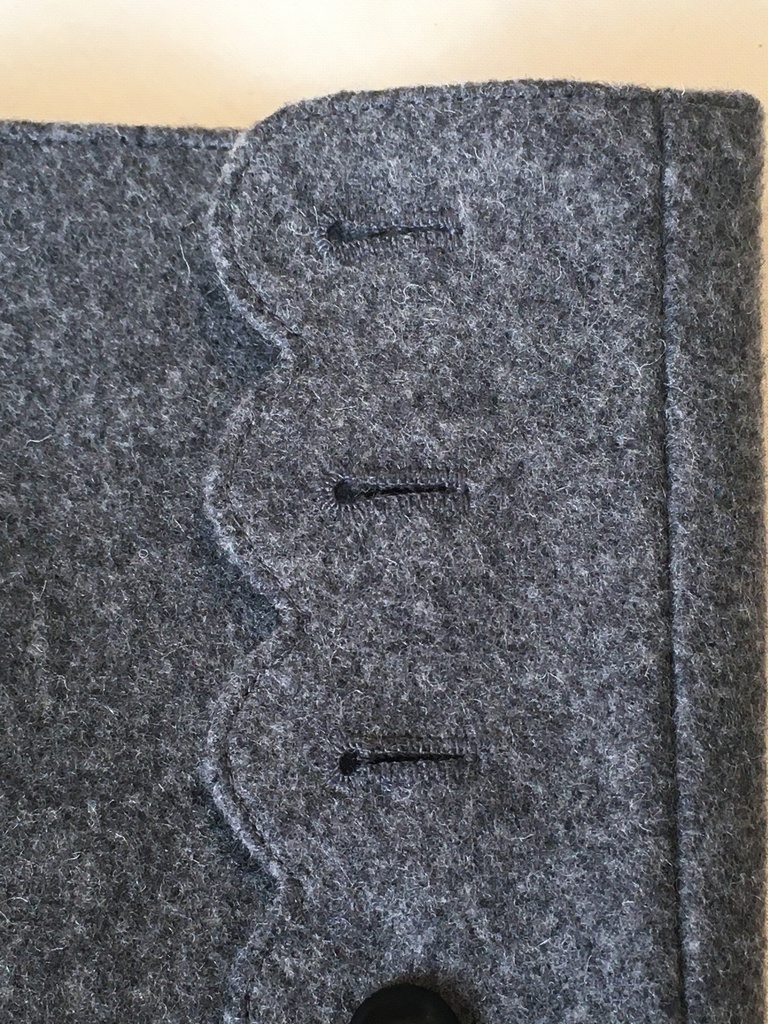 【受注生産 Build-to-order】スカラップボタンブーツスパッツ scalloped button boots spats