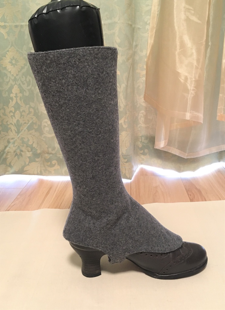 【受注生産 Build-to-order】スカラップボタンブーツスパッツ scalloped button boots spats
