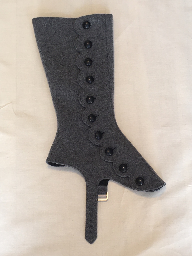 【受注生産 Build-to-order】スカラップボタンブーツスパッツ scalloped button boots spats