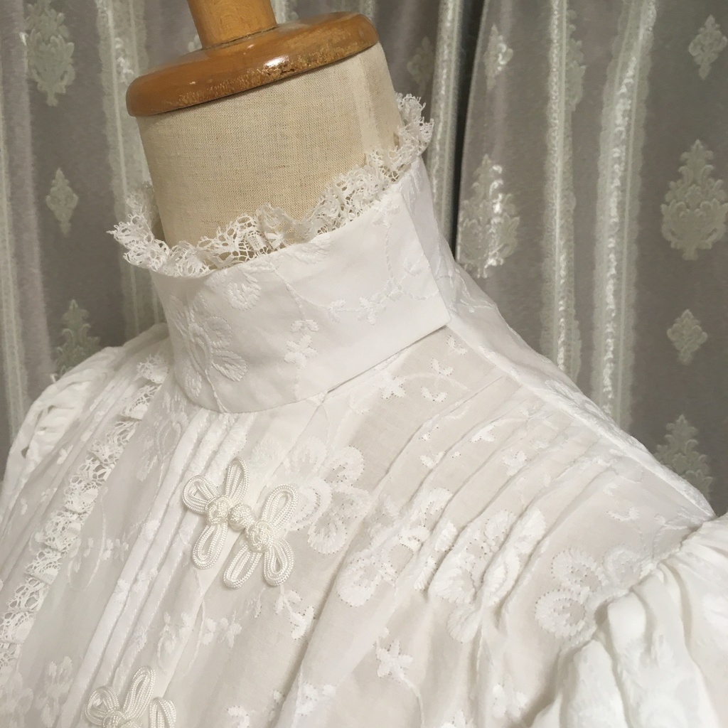 Shirtwaist1894パフ付きシノワズリバージョン