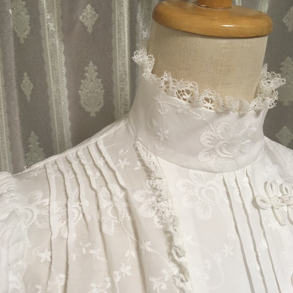 Shirtwaist1894パフ付きシノワズリバージョン