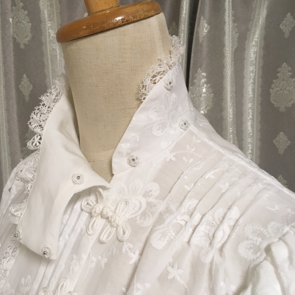 Shirtwaist1894パフ付きシノワズリバージョン