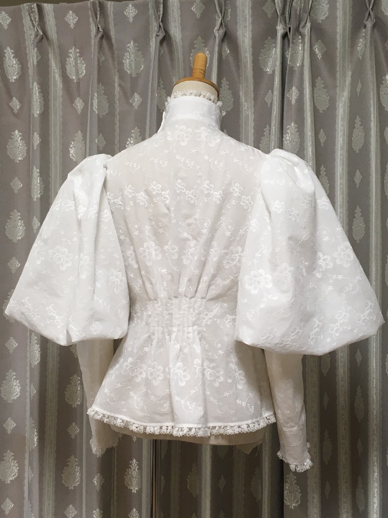 Shirtwaist1894パフ付きシノワズリバージョン