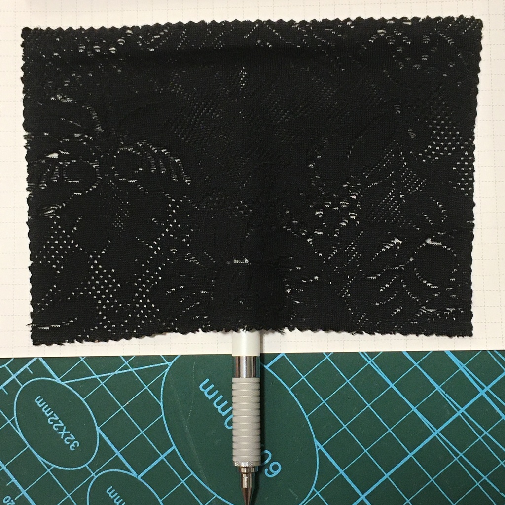 【受注生産】ドルマンスタイルレースマント 黒