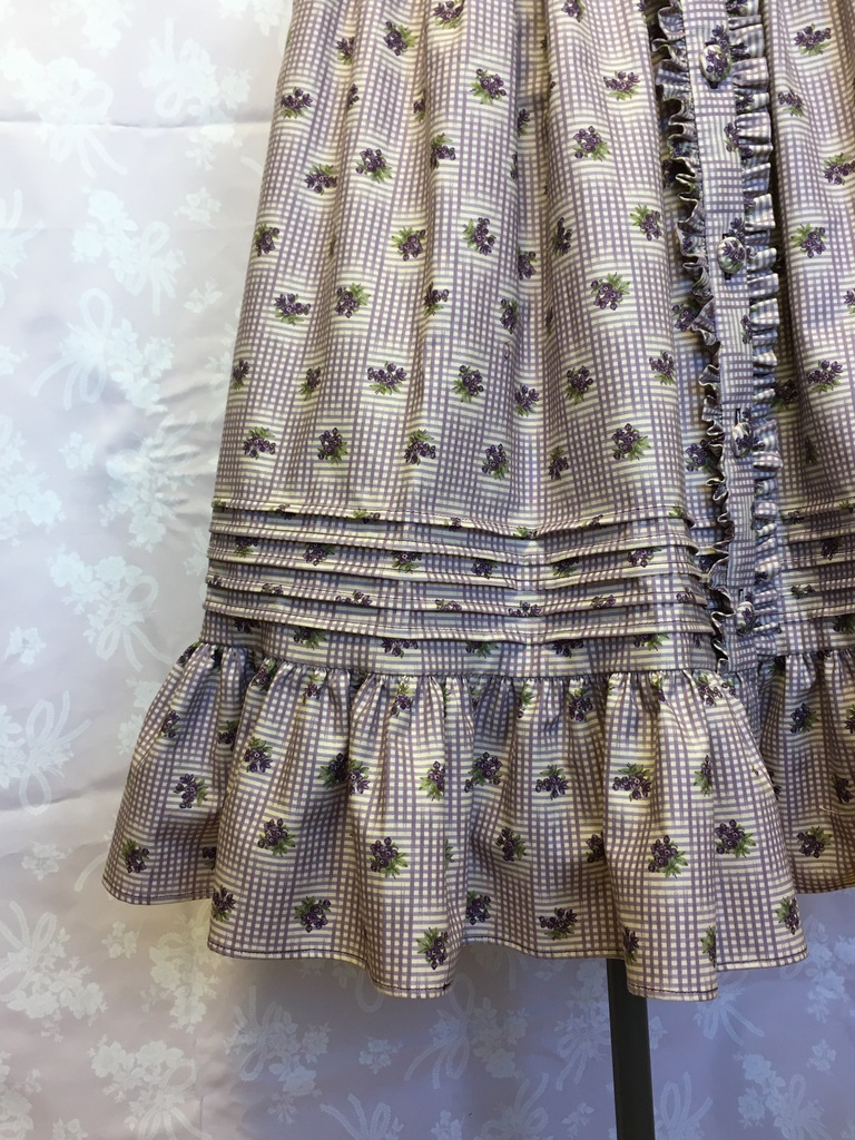 気まぐれ前ボタン開きティアードスカート