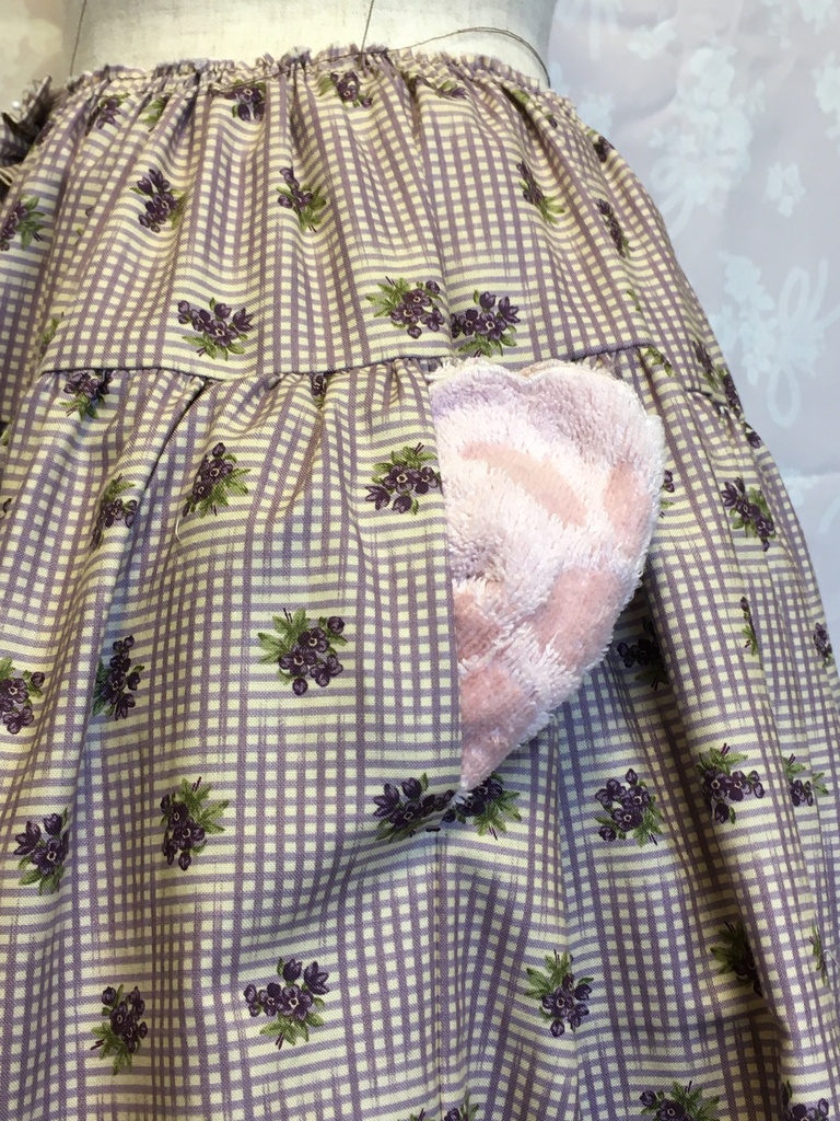 気まぐれ前ボタン開きティアードスカート