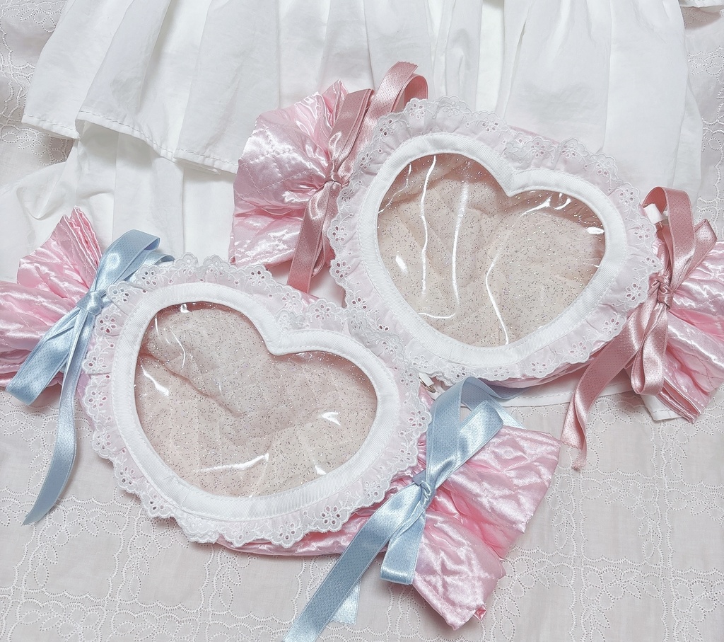 キャンディポシェット_コットンレース_ピンク