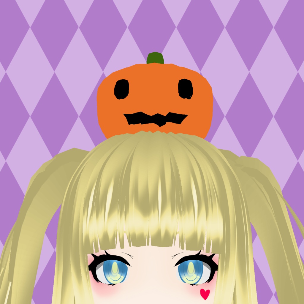 【VRoid】頭にのせるかぼちゃ【アホ毛】