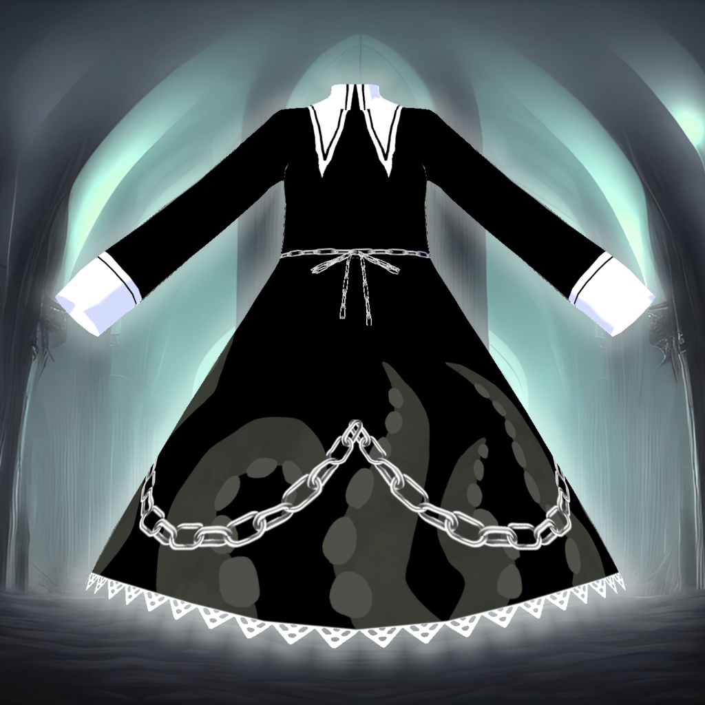 【VRoid】クトゥルフ風狂信者シスター服