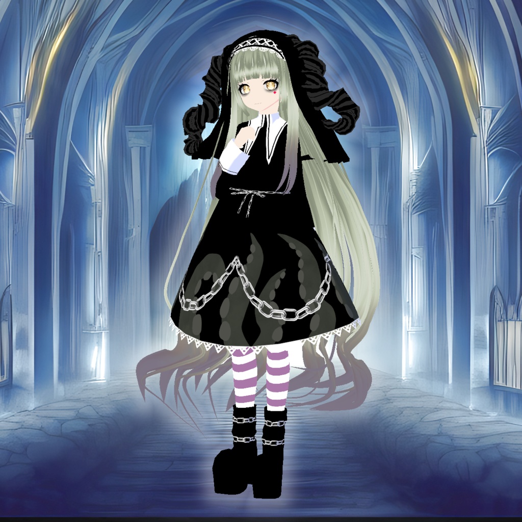 【VRoid】クトゥルフ風狂信者シスター服