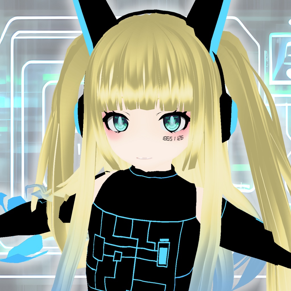 【VRoid】アンドロイド電子回路スーツ