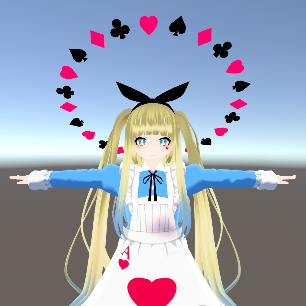 【VRChat想定】アリスの天使の輪(アリスヘイロー)