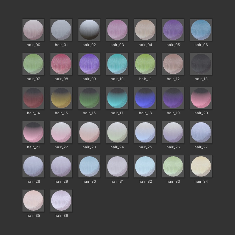 【シノノメ対応】リボンつきツインテール