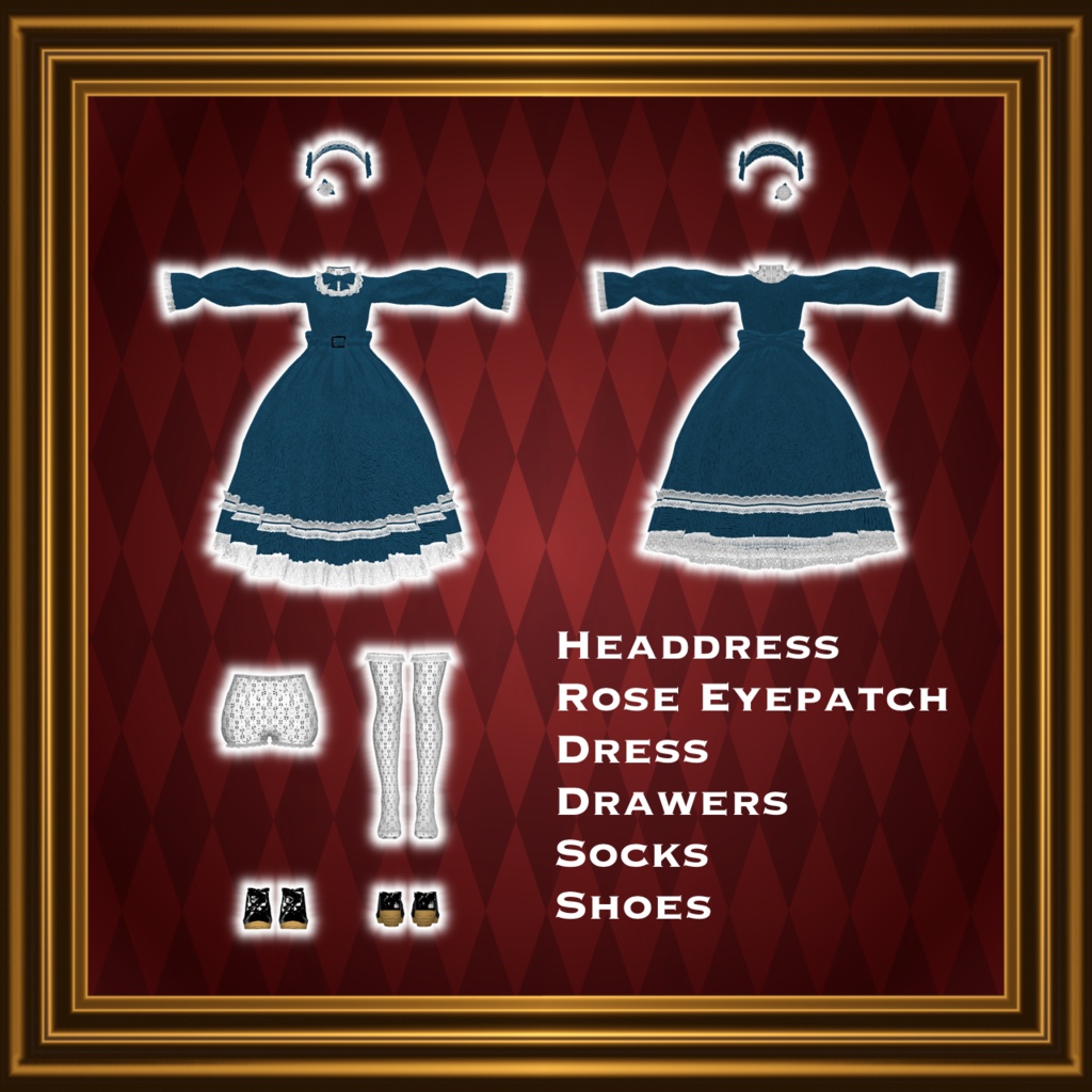 【22アバター対応コーデ】お嬢様のお茶会