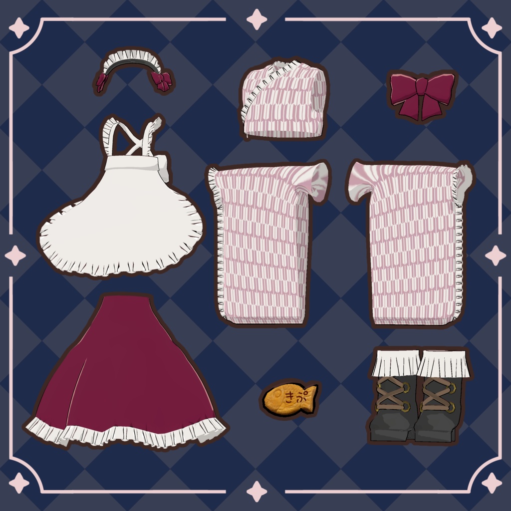 【キプフェル対応コーデ】大正ろまんかふぇめいど