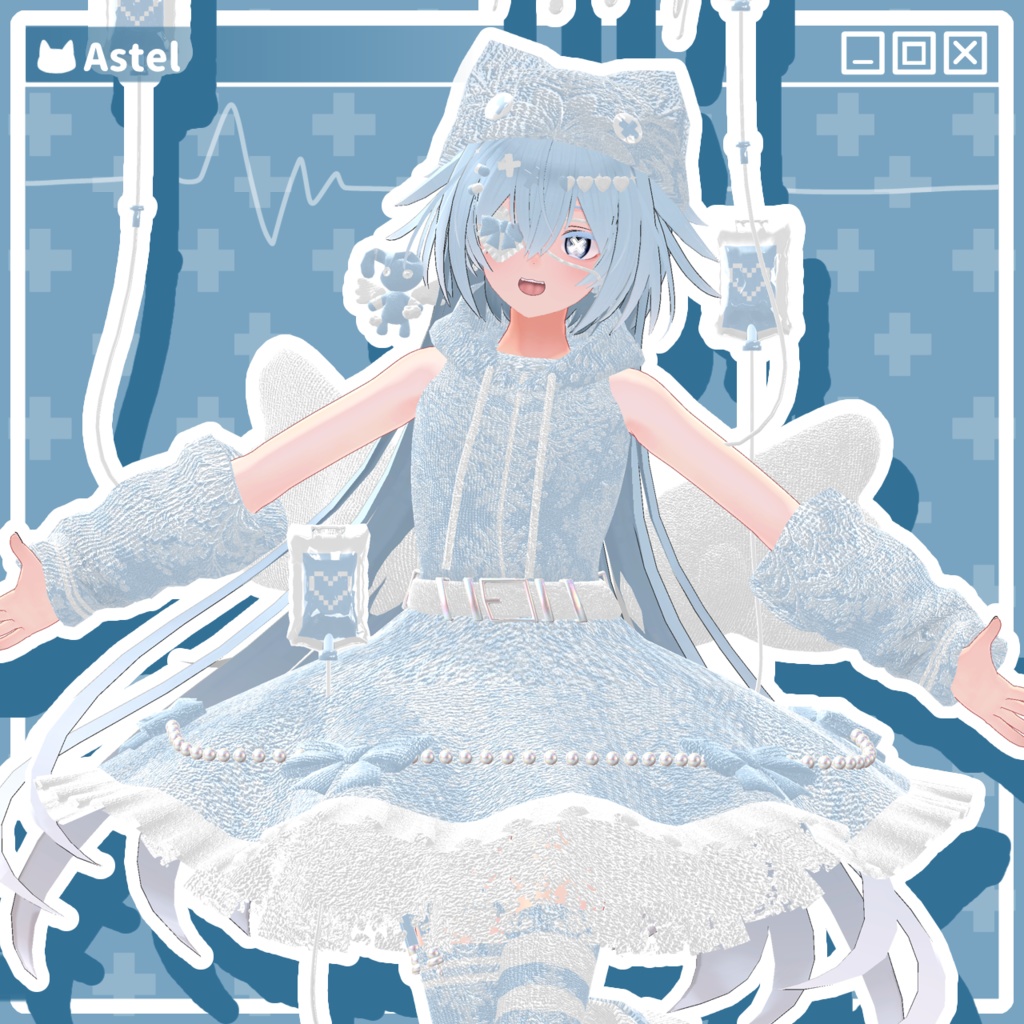 【22アバター対応コーデ】魔法少女エンジェルエリア