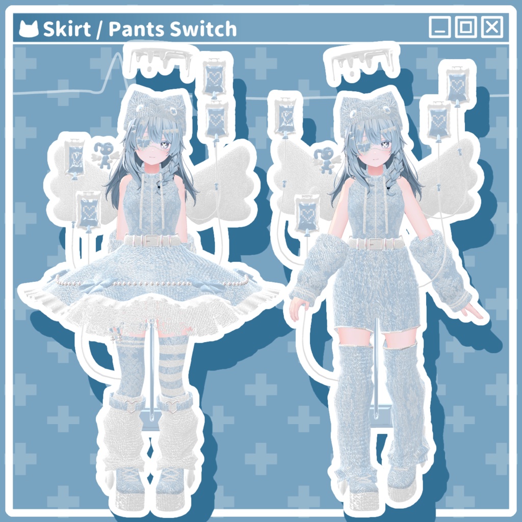 【22アバター対応コーデ】魔法少女エンジェルエリア