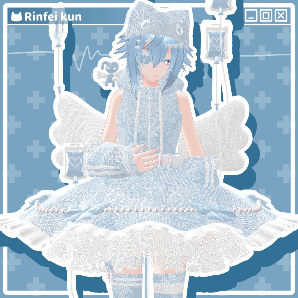 【22アバター対応コーデ】魔法少女エンジェルエリア