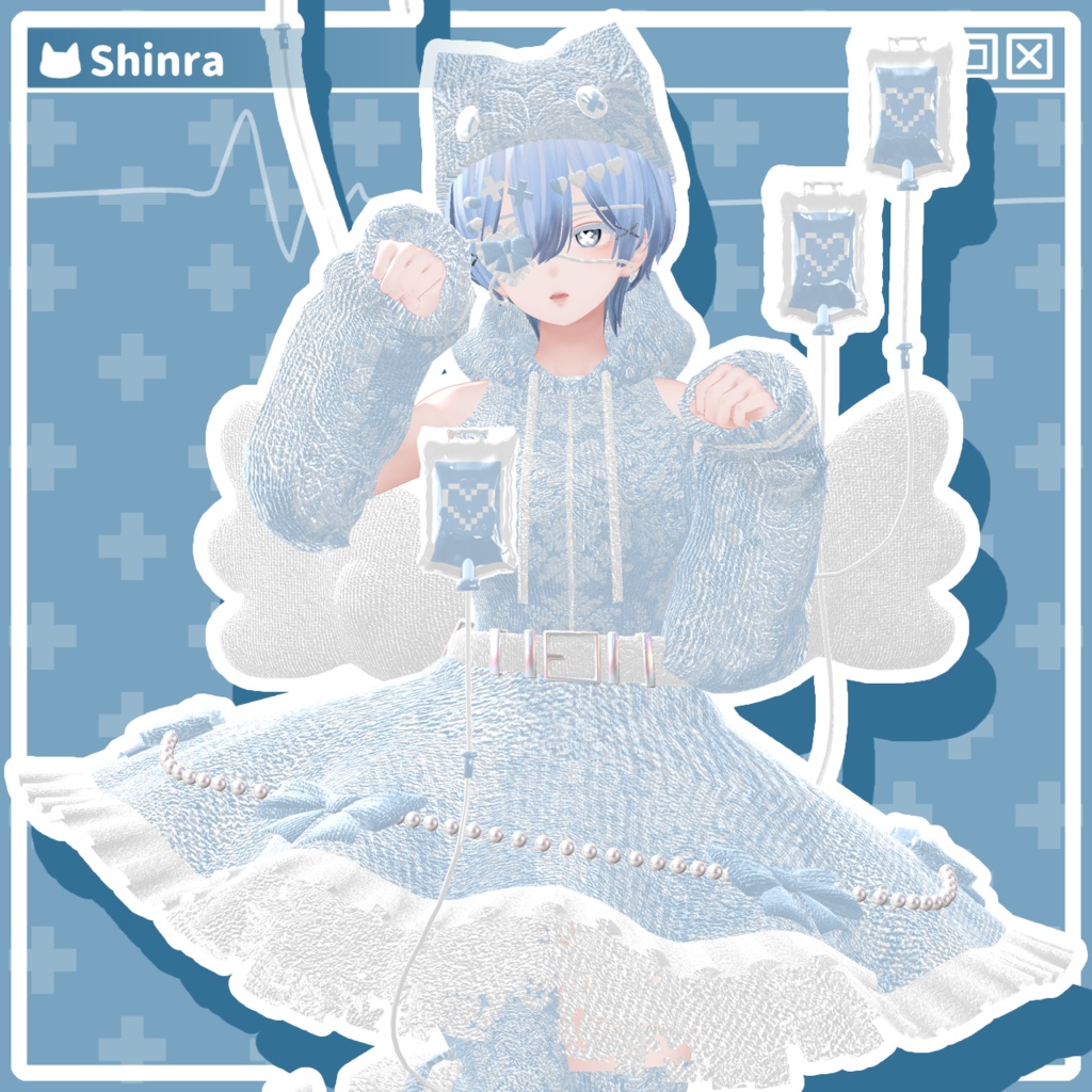 【22アバター対応コーデ】魔法少女エンジェルエリア