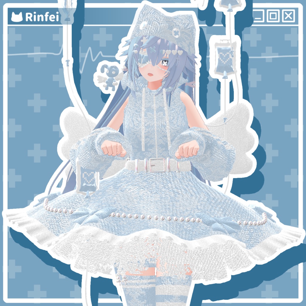 【22アバター対応コーデ】魔法少女エンジェルエリア