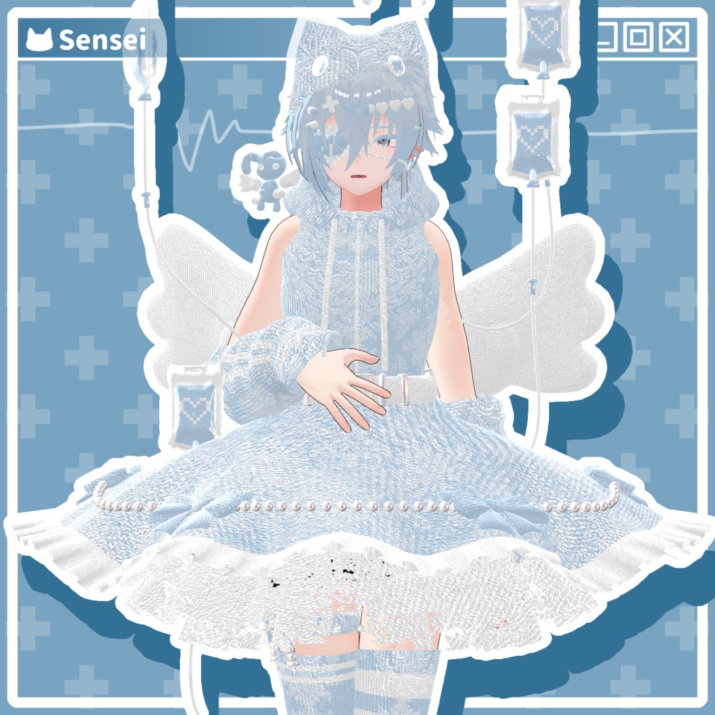 【22アバター対応コーデ】魔法少女エンジェルエリア