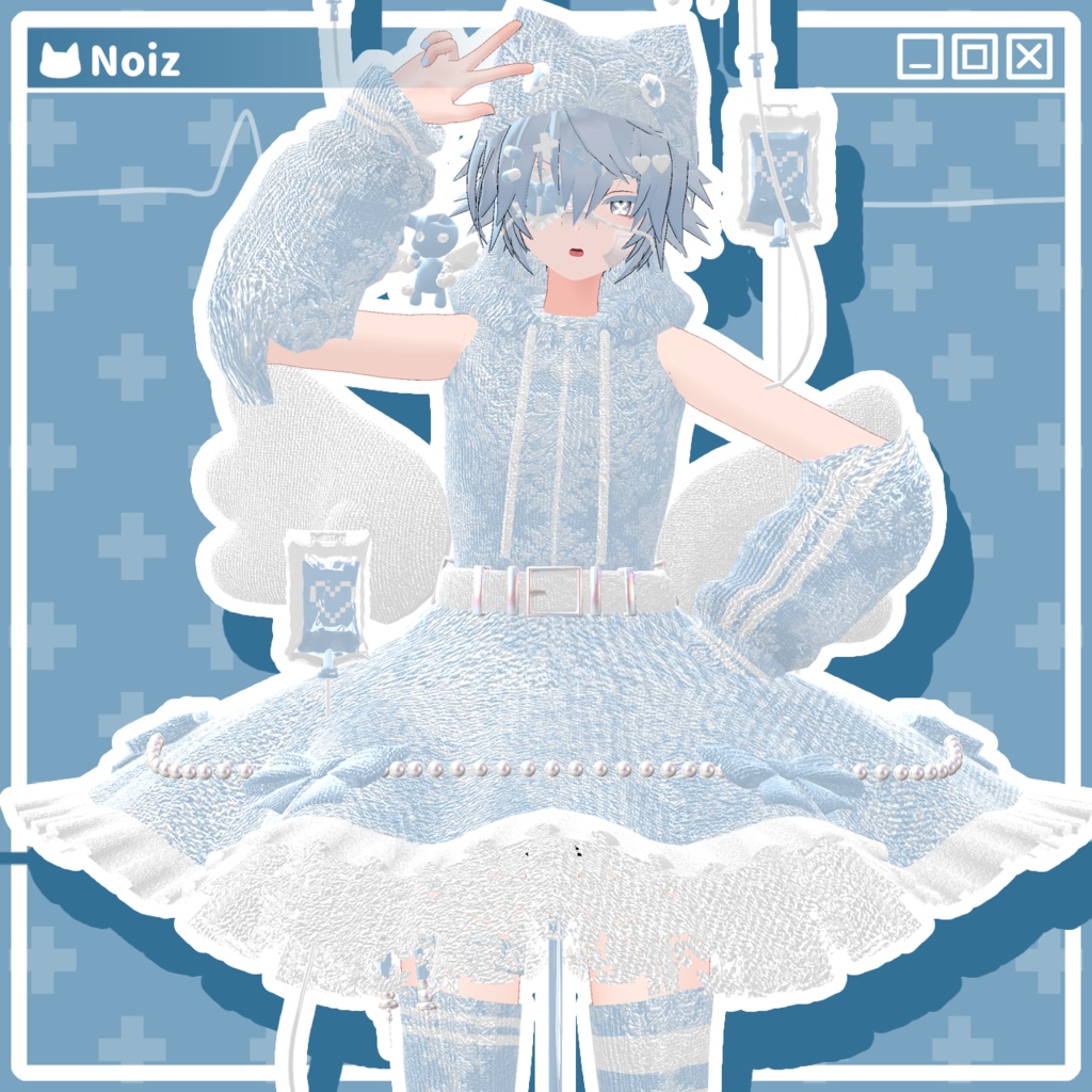 【22アバター対応コーデ】魔法少女エンジェルエリア