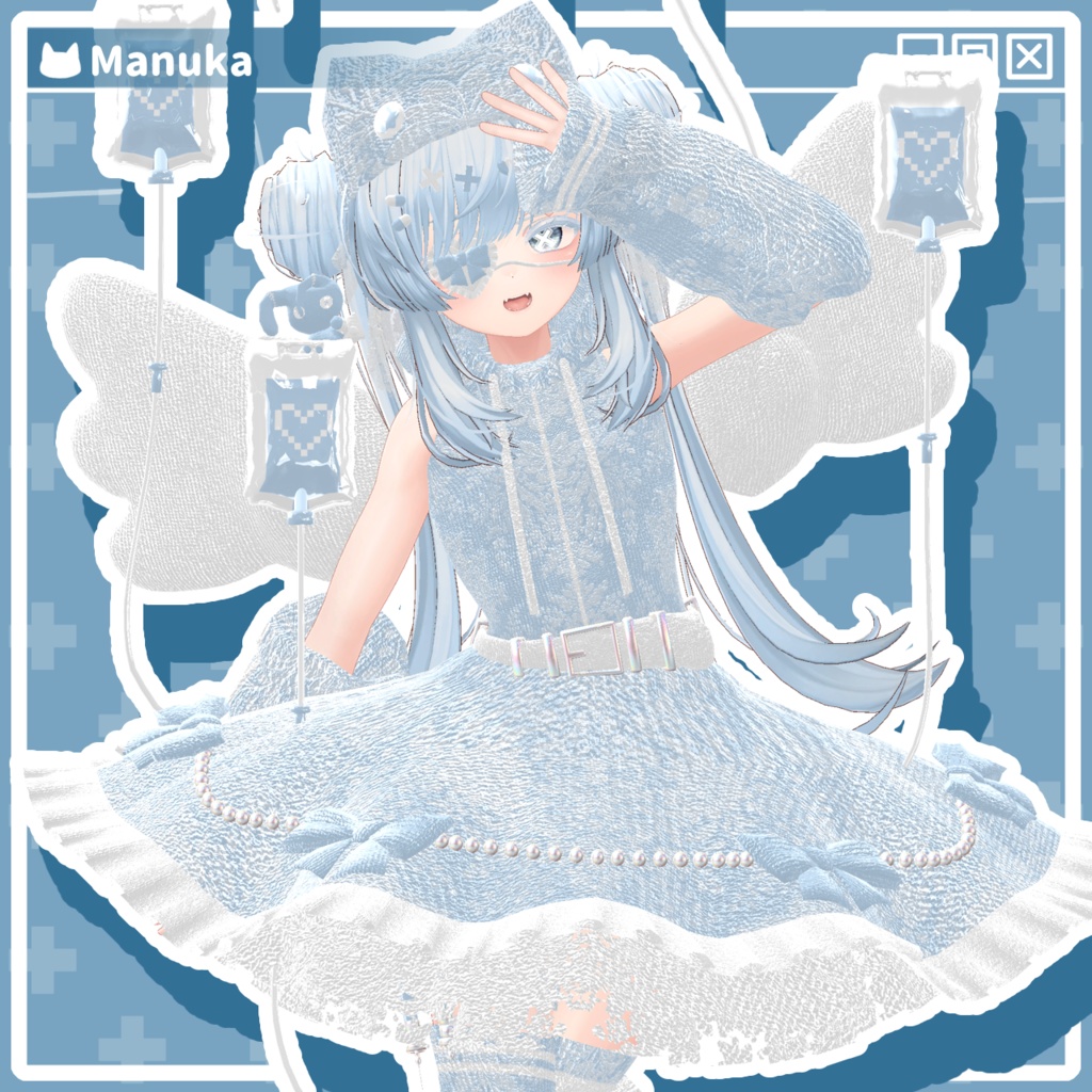 【22アバター対応コーデ】魔法少女エンジェルエリア