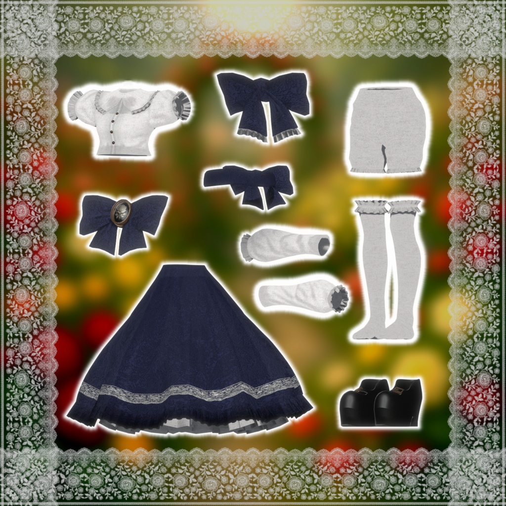 【12アバター対応コーデ】薔薇迷宮