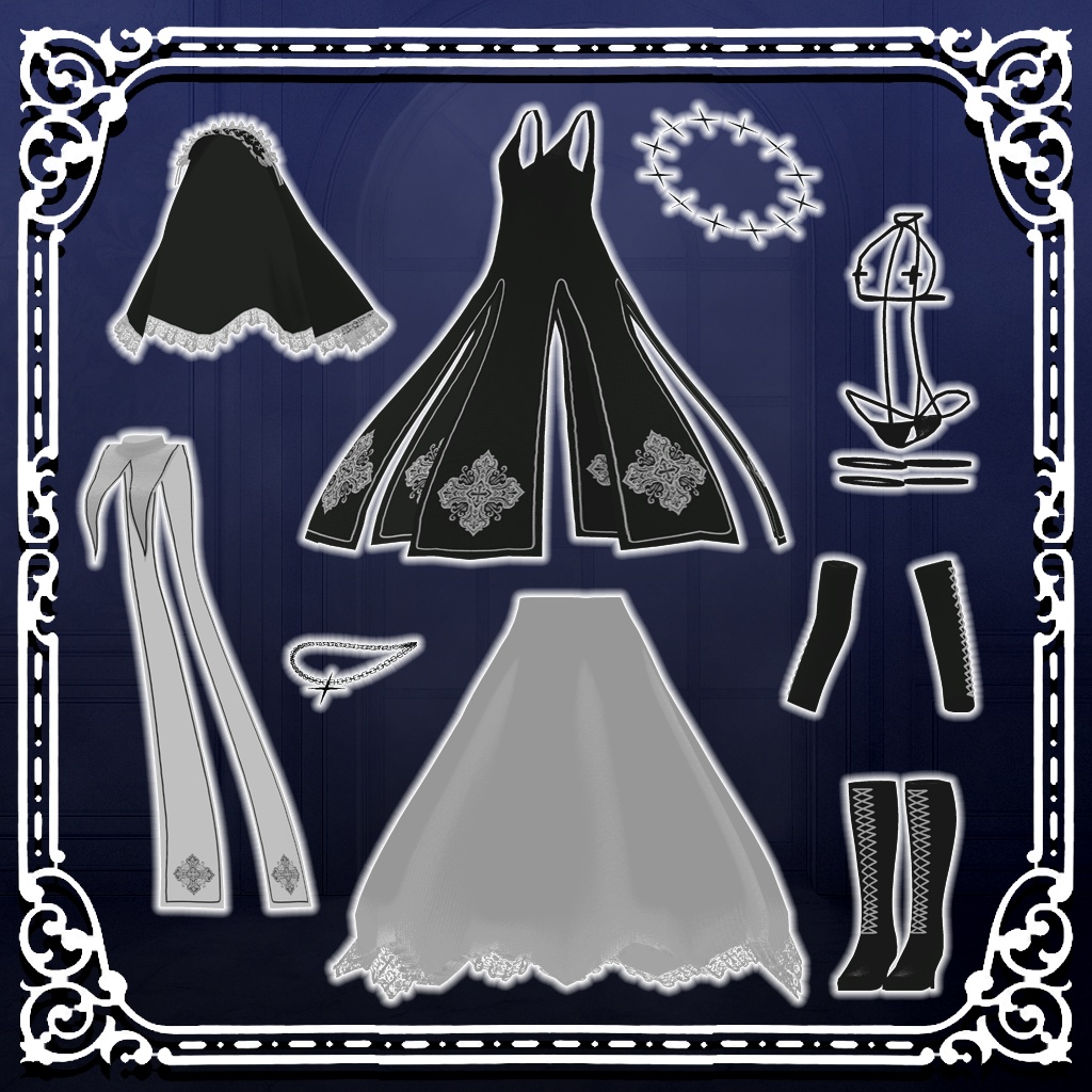 【7アバター対応コーデ】ラストインピース