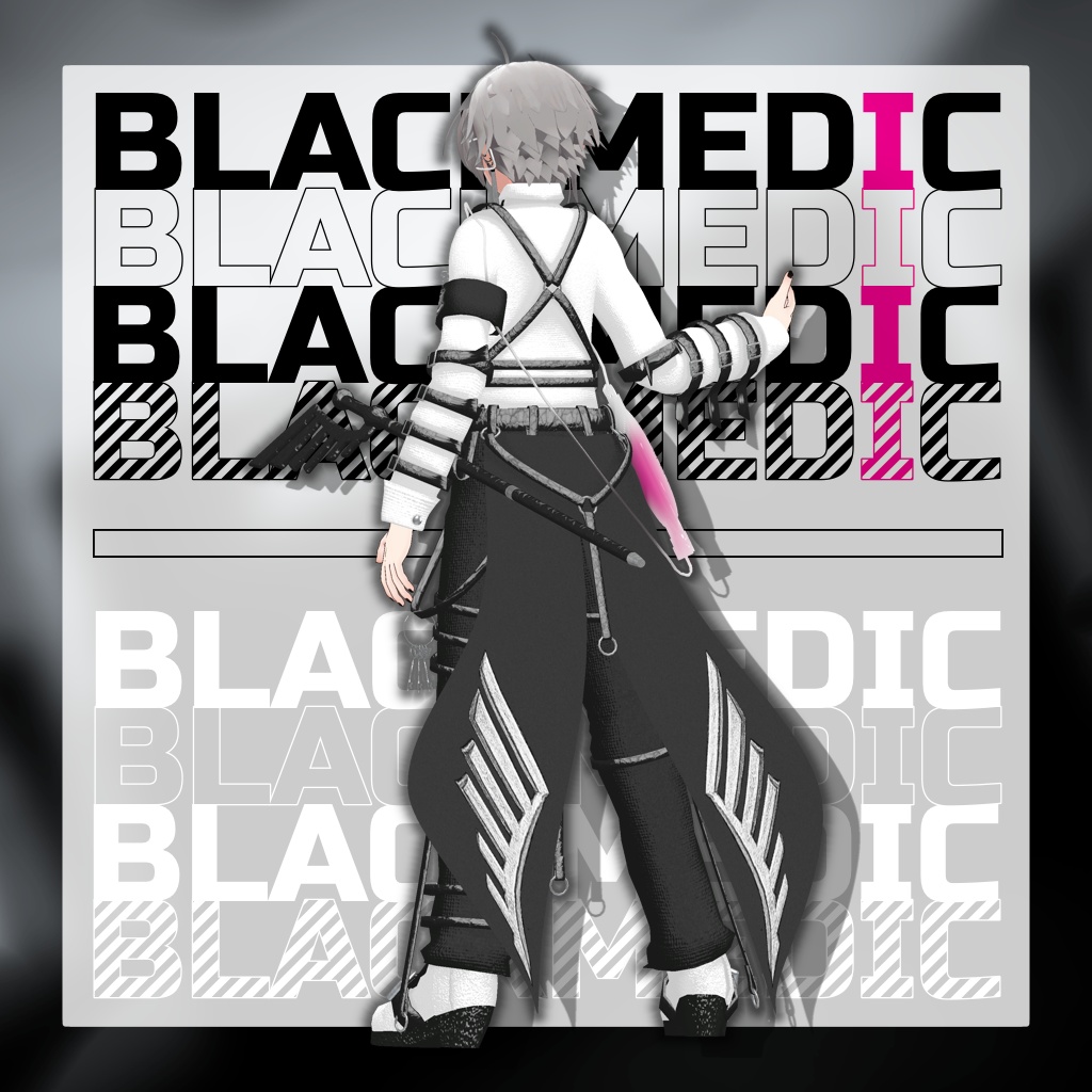 【2アバター対応コーデ】ブラックメディック