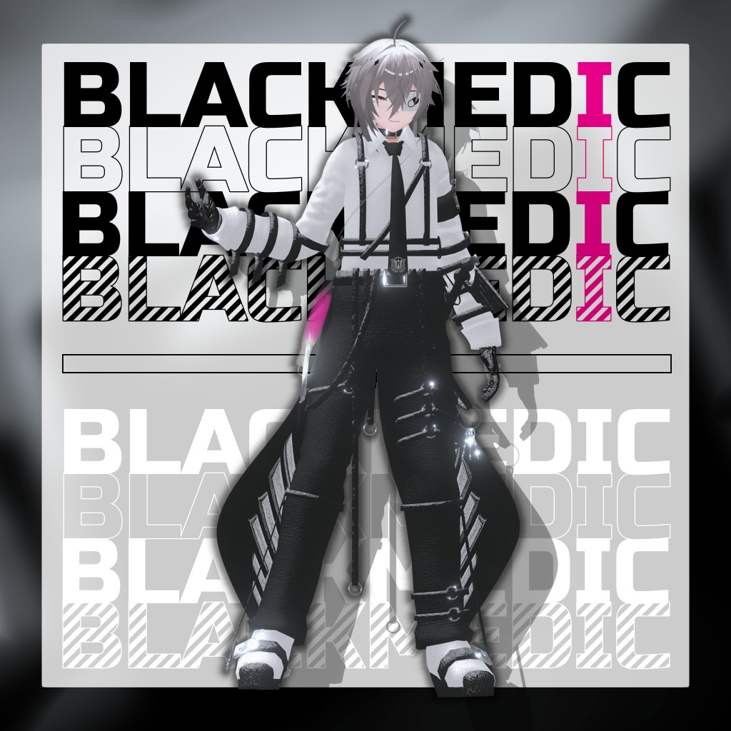 【2アバター対応コーデ】ブラックメディック