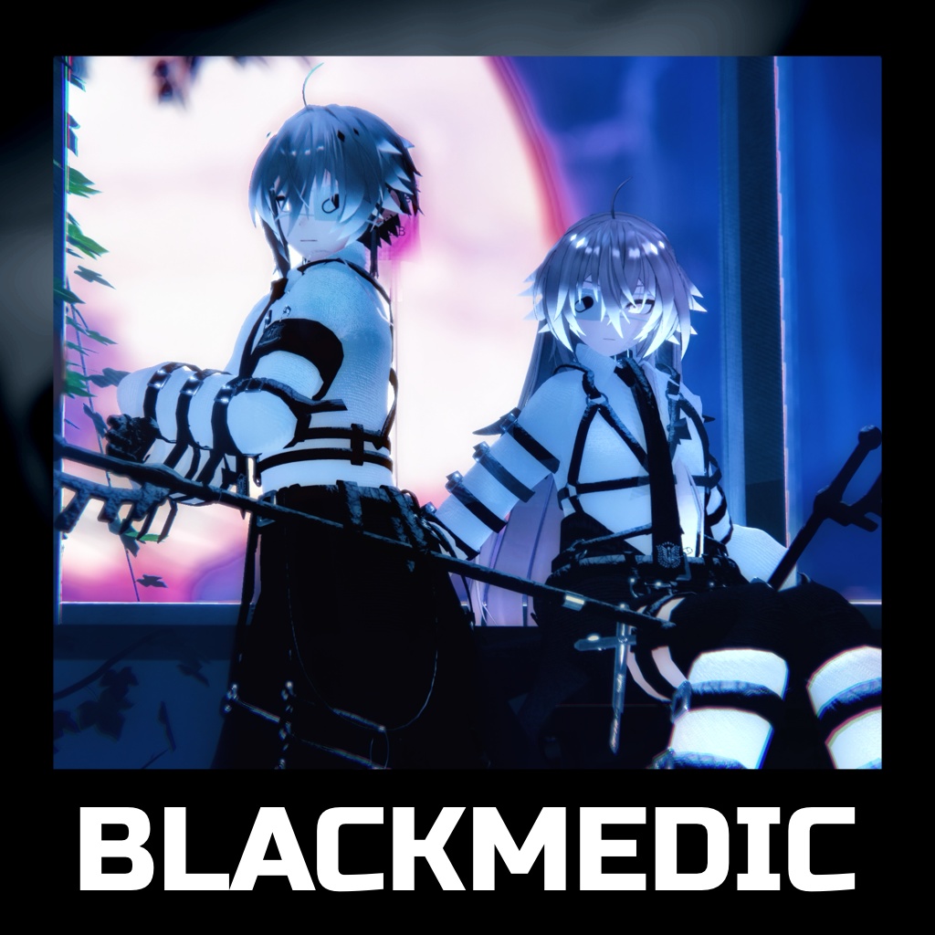 【2アバター対応コーデ】ブラックメディック